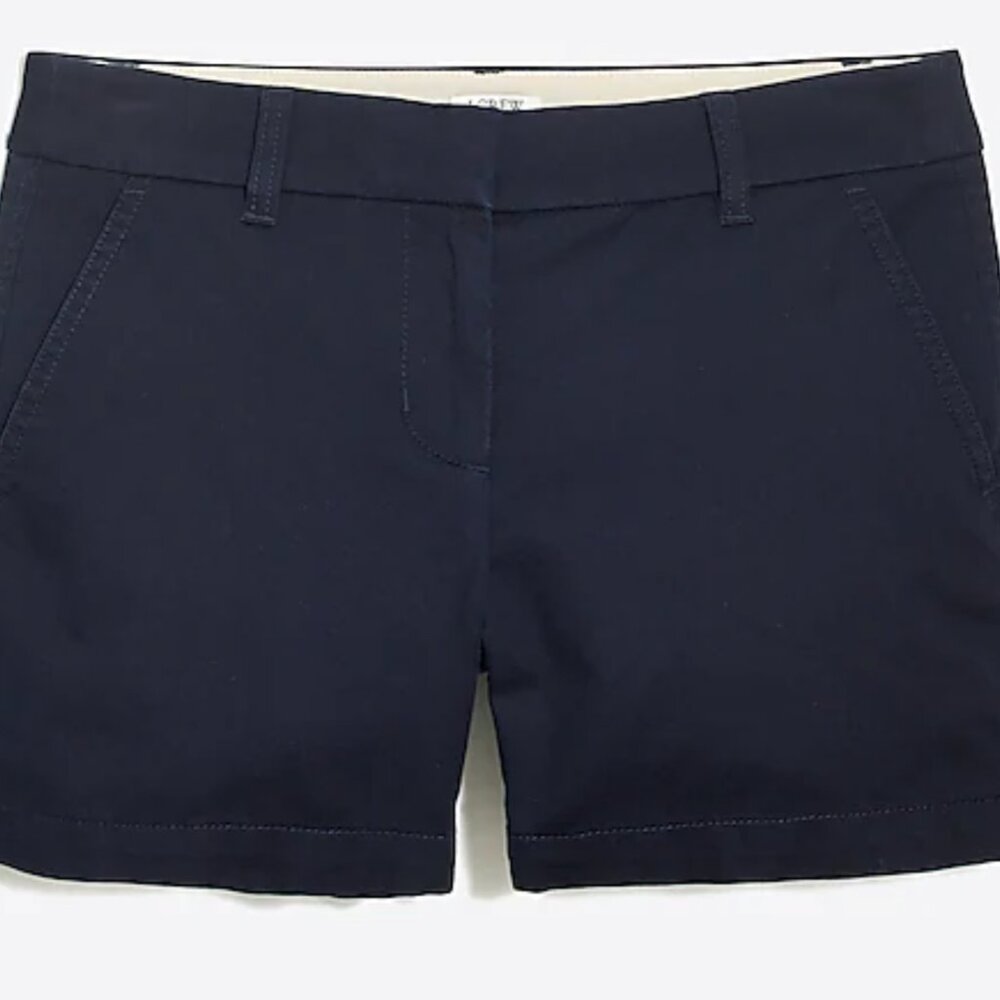 J. Crew Factory 5" Classic Chino Short in Navy, size 12